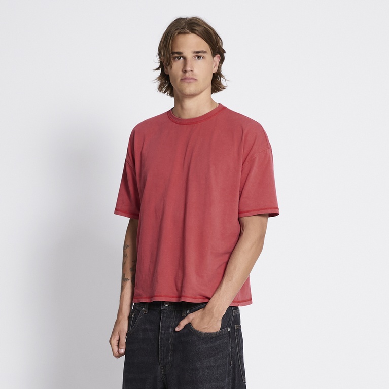 Washed boxy tee "Mikael Washed"